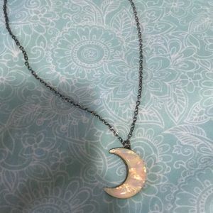 Crescent moon necklace